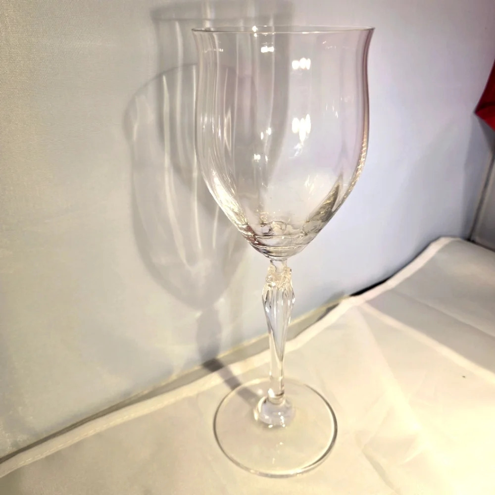 Mikasa Spring Petal Crystal Wine Hock Glass Optic Panel - replacement piece
